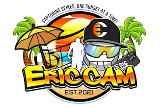 design modern colorful eric cam logo