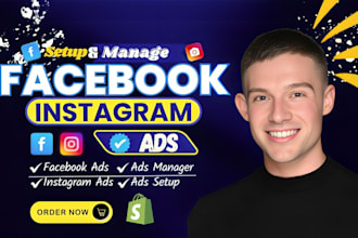 create and manage shopify facebook ads, instagram ads, or meta ads manager