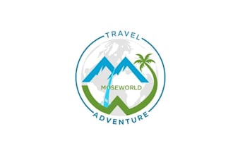 design corporate travel adventure logo