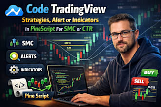 code tradingview strategies alert or indicators in pinescript for smc or CTR