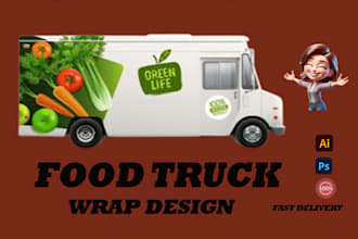 design food truck and food trailer wrap