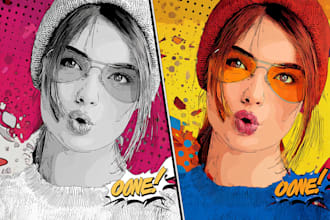 draw your photo to an amazing vector pop art wpap