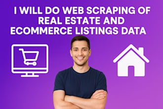 do web scraping of real estate and ecommerce listings data