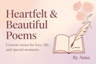 write heartfelt custom poems for any occasion