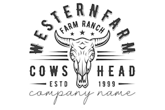 do awesome rodeo business logo design