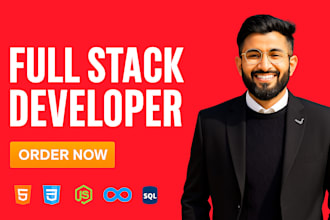 develop a custom responsive website as a fullstack developer