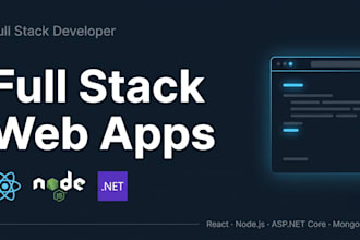 build a full stack web app with react and nodejs or asp dot net core