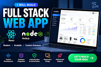 build a react node js full stack web app