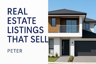 write stunning real estate listing design