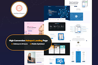 develop the optimized hubspot landing page