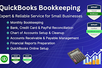 do quickbooks bookkeeping, clean up, ecommerce and real estate accounting