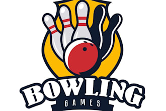 design wonderful bowling logo with my best skill