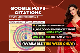 do 21000 google maps citations rank gbp and gmb in local 3 pack