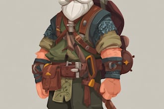 draw 2d game character or 2d game character