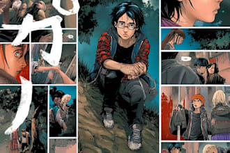 do comic book page illustration graphic novel cover art