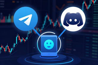 develop a trading bot with discord and telegram integrations