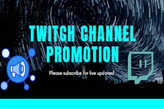 do twitch channel promotion to your twitch live viewers