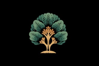 design a custom botanical logo