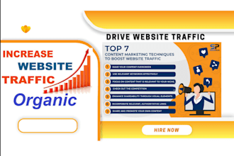 do website marketing, website promotion to increase organic website traffic