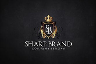 design a clean and bold barber shop logo for your brand