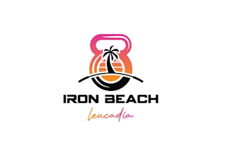 design funky beach side gym logo