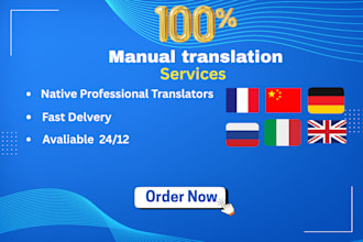 do english,french,germane, translations with your guidelines