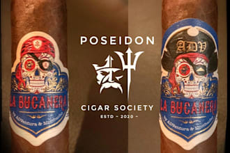 do modern cigar band, labels, box, logo and cigar label design