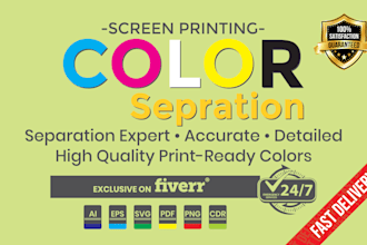 do color separation for screen printing