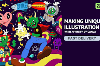 create unique illustrations using affinity designer