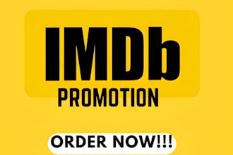 organic imdb page promotion to increase movie rating and ranking