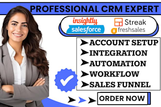 setup salesforce freshsales streakcrm salesmate engagebay leadsquared insightly