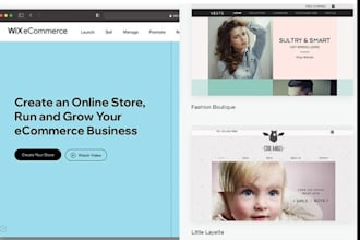 design, redesign website, wix store, ecommerce store, wix dynamic pages, wix cms