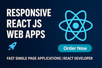 build responsive and interactive react js single page apps