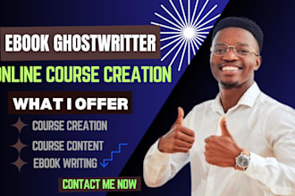 create ebook online course, online course content, course creation