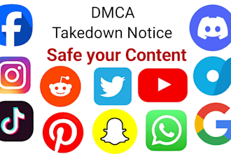 send dmca takedown notices to remove leaked , defaming, illegal content