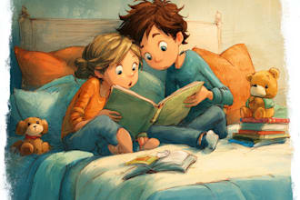 create stunning children book illustration package for KDP