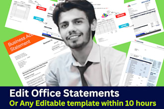 edit official statements and make editable templates