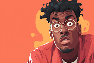 make cartoon vector character design