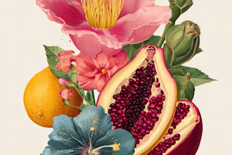 botanical illustration with scientific focus