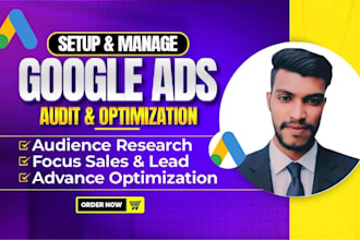 set up adwords manager, ppc expert, ppc ads audit, and search ads campaigns
