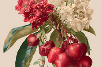 draw a custom botanical or floral watercolor illustration
