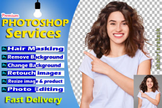 cut out images and hair masking on photoshop