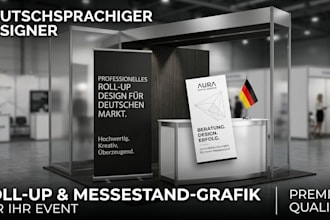 design a professional roll up banner for your business
