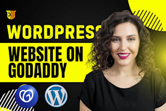 design wordpress website on godaddy, godaddy website,hostinger website,bluehost