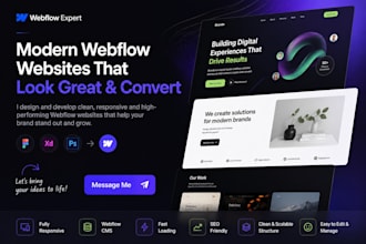 redesign or develop your webflow website with clean cms setup