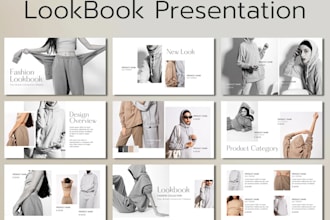 design product catalog, lookbook, magazine, brochure