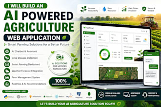 build an ai powered agriculture web application
