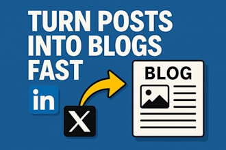 turn your linkedin or x thread into a polished developer blog post in 24h
