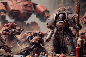 make your warhammer 40k, age of sigmar, game art