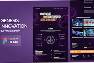 create responsive website and figma landing page design